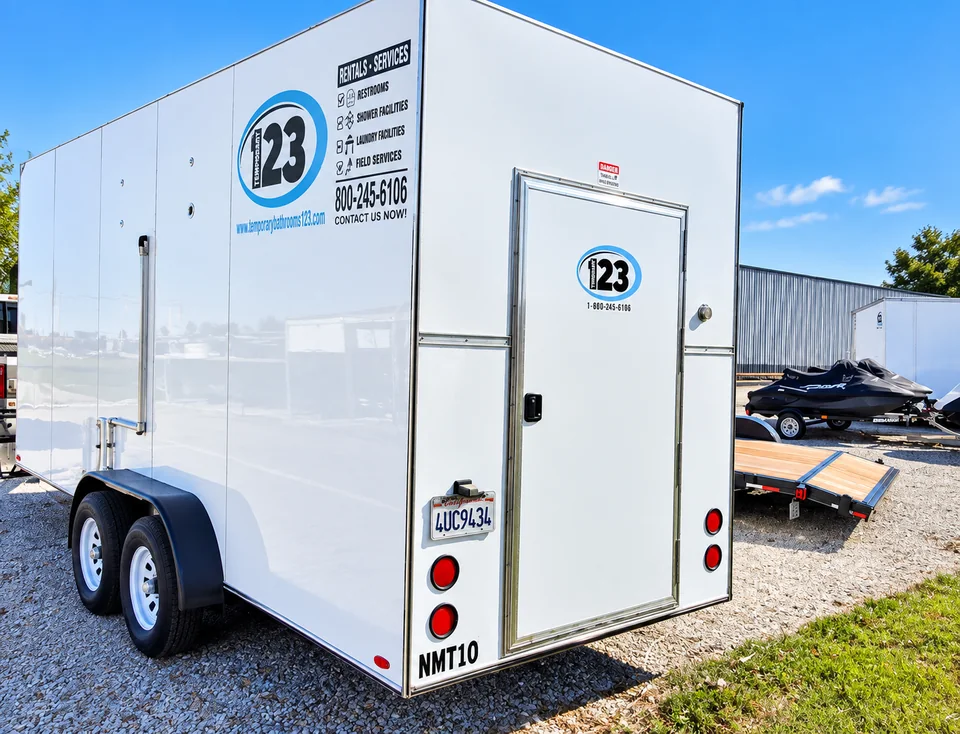 20 ft refrigerated trailer, portable refrigeration trailer exterior